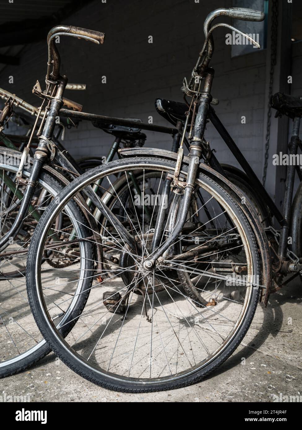 Le hangar à vélo à Bletchley Park Mansion House. Connu sous le nom de Station X, Bletchley Park abritait les briseurs de code, Alistair Denniston, Alan Turing, Go Banque D'Images