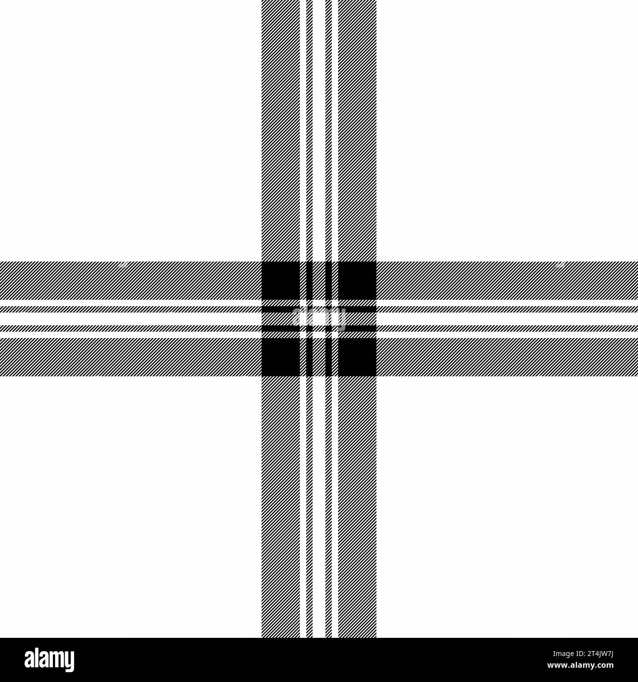 Motif à carreaux en tissu de texture à carreaux tartan avec un vecteur textile de fond sans couture dans des couleurs blanches et noires. Illustration de Vecteur