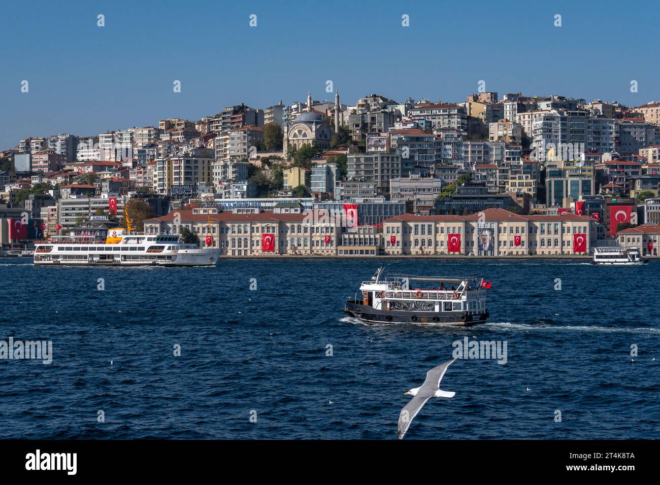 Quartier Findikli de Beyoğlu, Istanbul, Turquie Banque D'Images