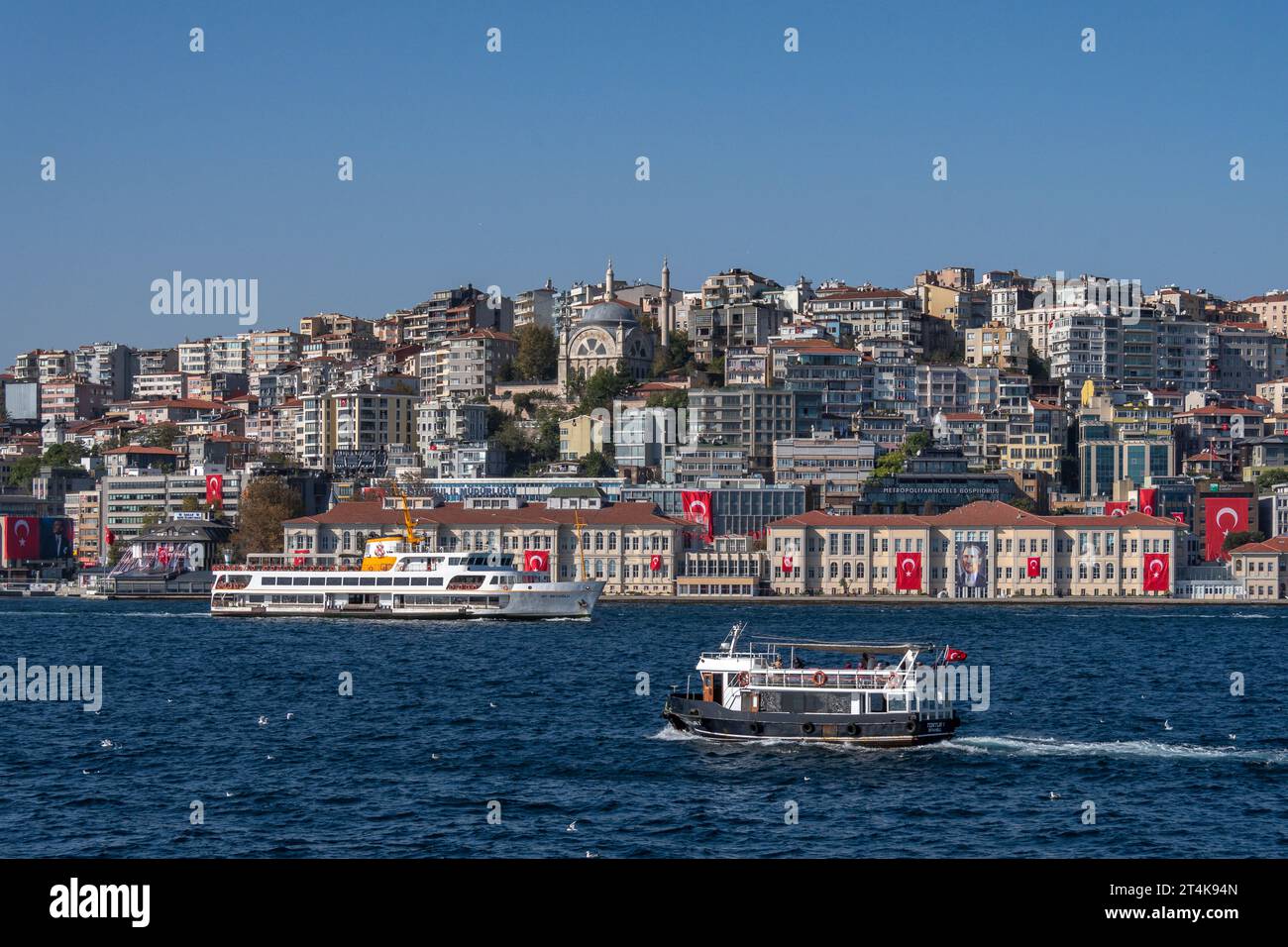 Quartier Findikli de Beyoğlu, Istanbul, Turquie Banque D'Images