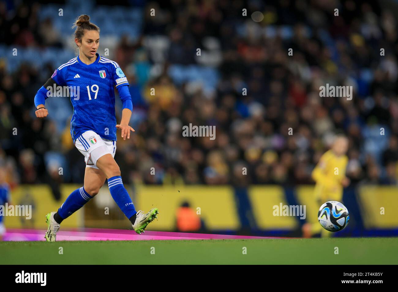 L'italienne Martina Lenzini en action lors du match de football du groupe A4 de l'UEFA Women's Nations League entre la Suède et l'Italie au Eleda Stadion à Malmo, Suède, le 31 octobre 2023.photo : Andreas Hillergren / TT / code 10600 Banque D'Images