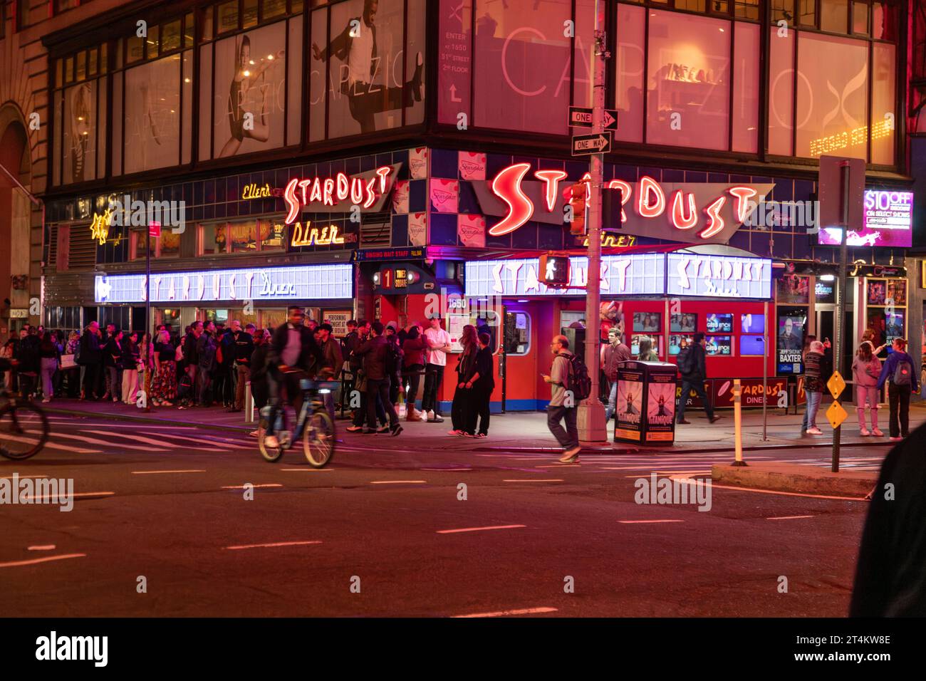 Ellen's Stardust Diner, New York, États-Unis d'Amérique. Banque D'Images