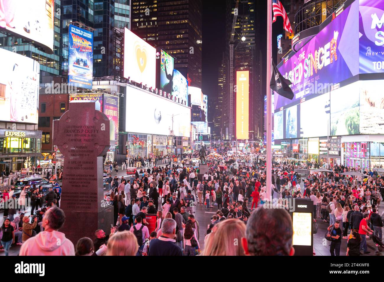 Times Square, New York City, États-Unis d'Amérique. Banque D'Images