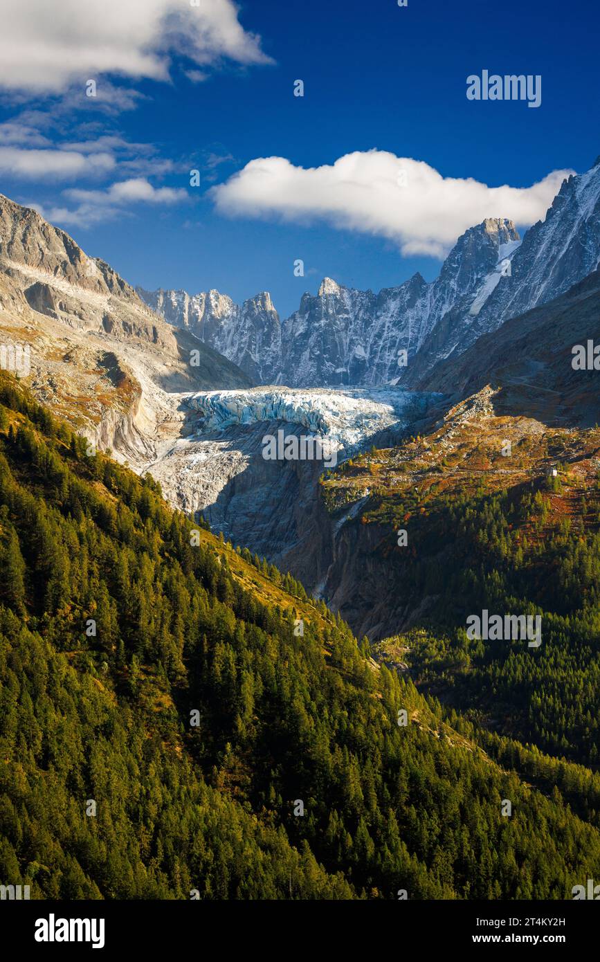 Glacier d'Argentière Banque D'Images