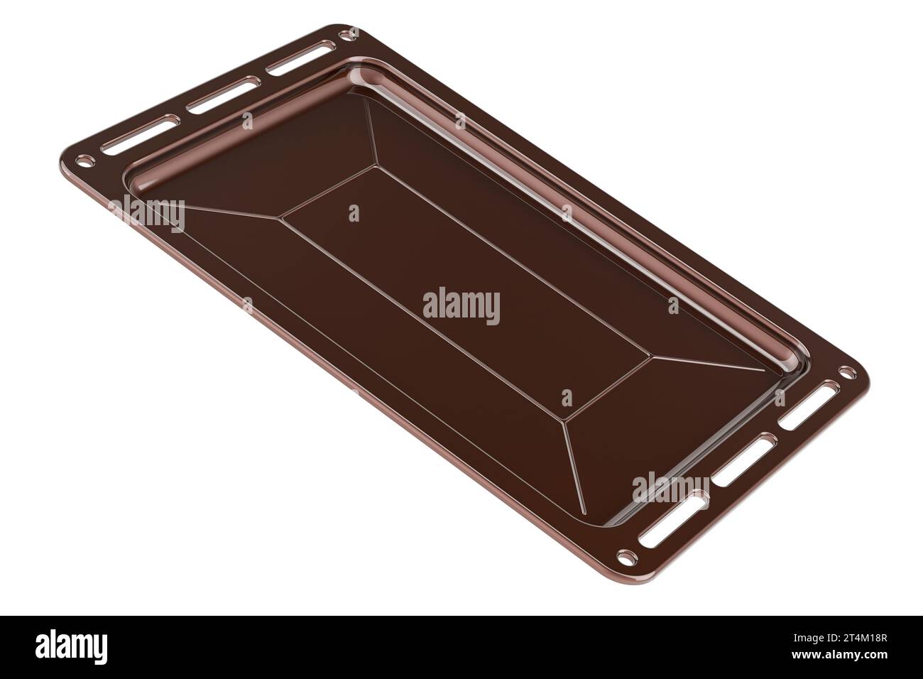 Plaque à biscuits de cuisson, rendu 3D isolé sur fond blanc Banque D'Images