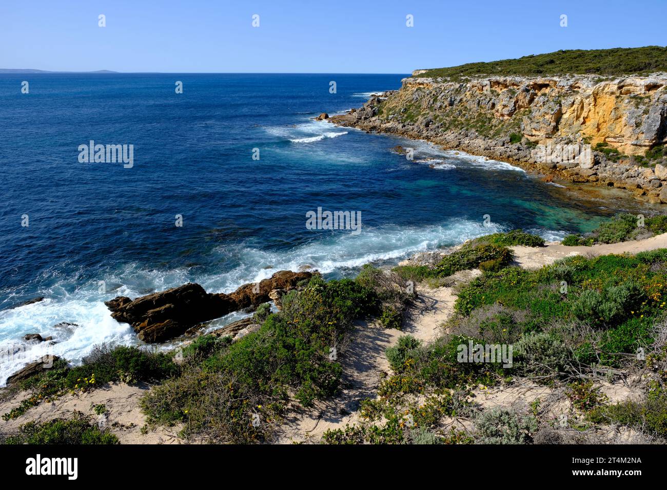 Le littoral accidenté autour de Whaler's Way dans le parc national de Lincoln sur la péninsule d'Eyre en Australie méridionale Banque D'Images