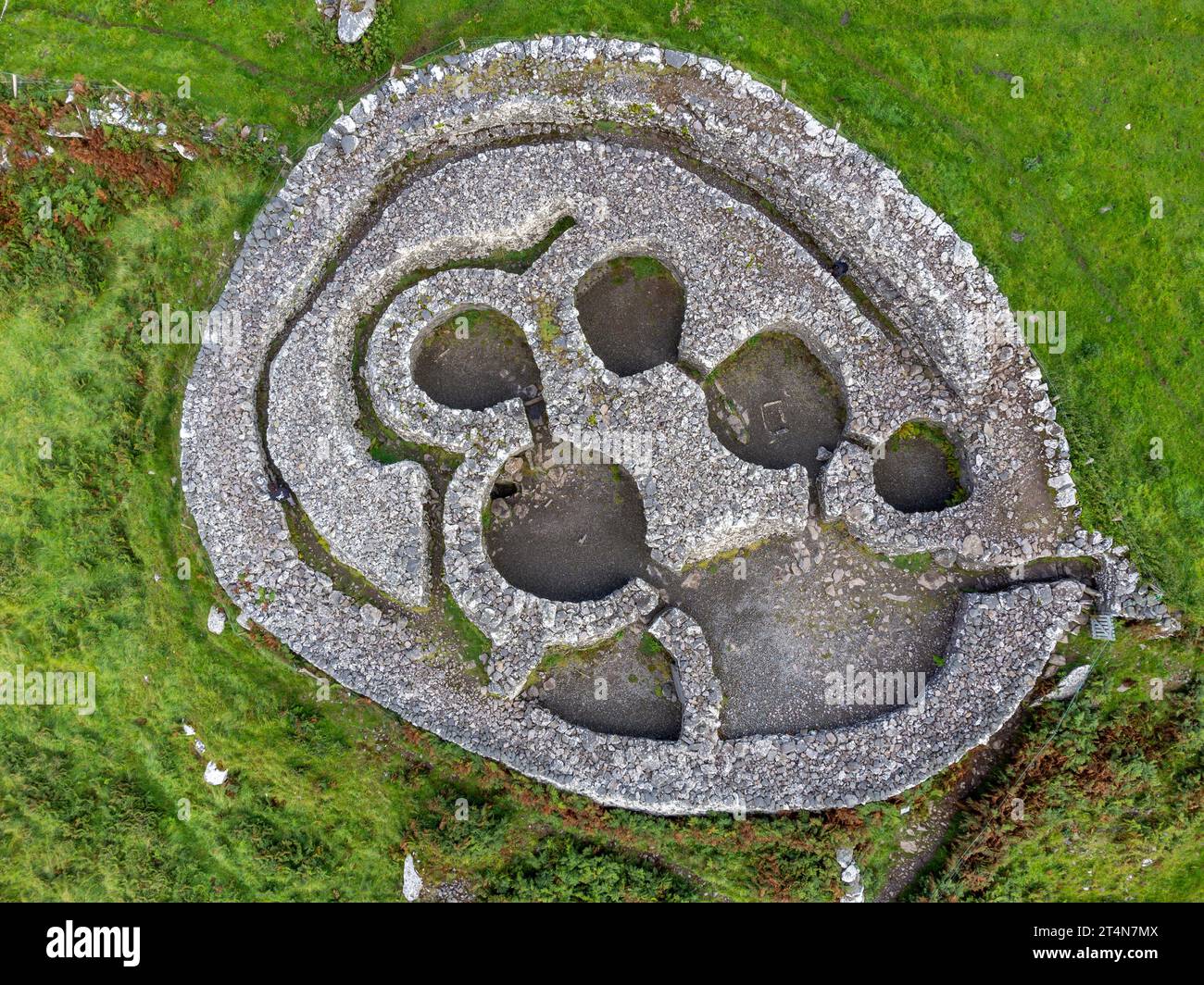 Cashel Murphy, ancienne colonie celtique, ère chrétienne primitive (5e-8e siècles après JC), péninsule de Dingle, comté de Kerry, Irlande, Royaume-Uni Banque D'Images