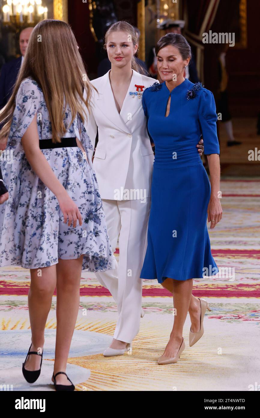 Princesse héritière Leonor d'Espagne pour la cérémonie de serment d'allégeance de la princesse héritière Leonor à la constitution espagnole au Parlement espagnol Banque D'Images