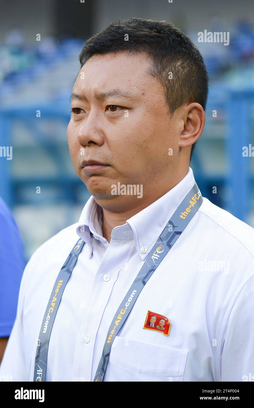 Xiamen, Chine. 1 novembre 2023. TOURNOI DE QUALIFICATION OLYMPIQUE FÉMININ AFC 2024 (Asian Qualifiers Round 2) - THAÏLANDE vs DPR CORÉE au Xiamen Egret Stadium. Crédit : Meng Gao/Alamy Live News Banque D'Images