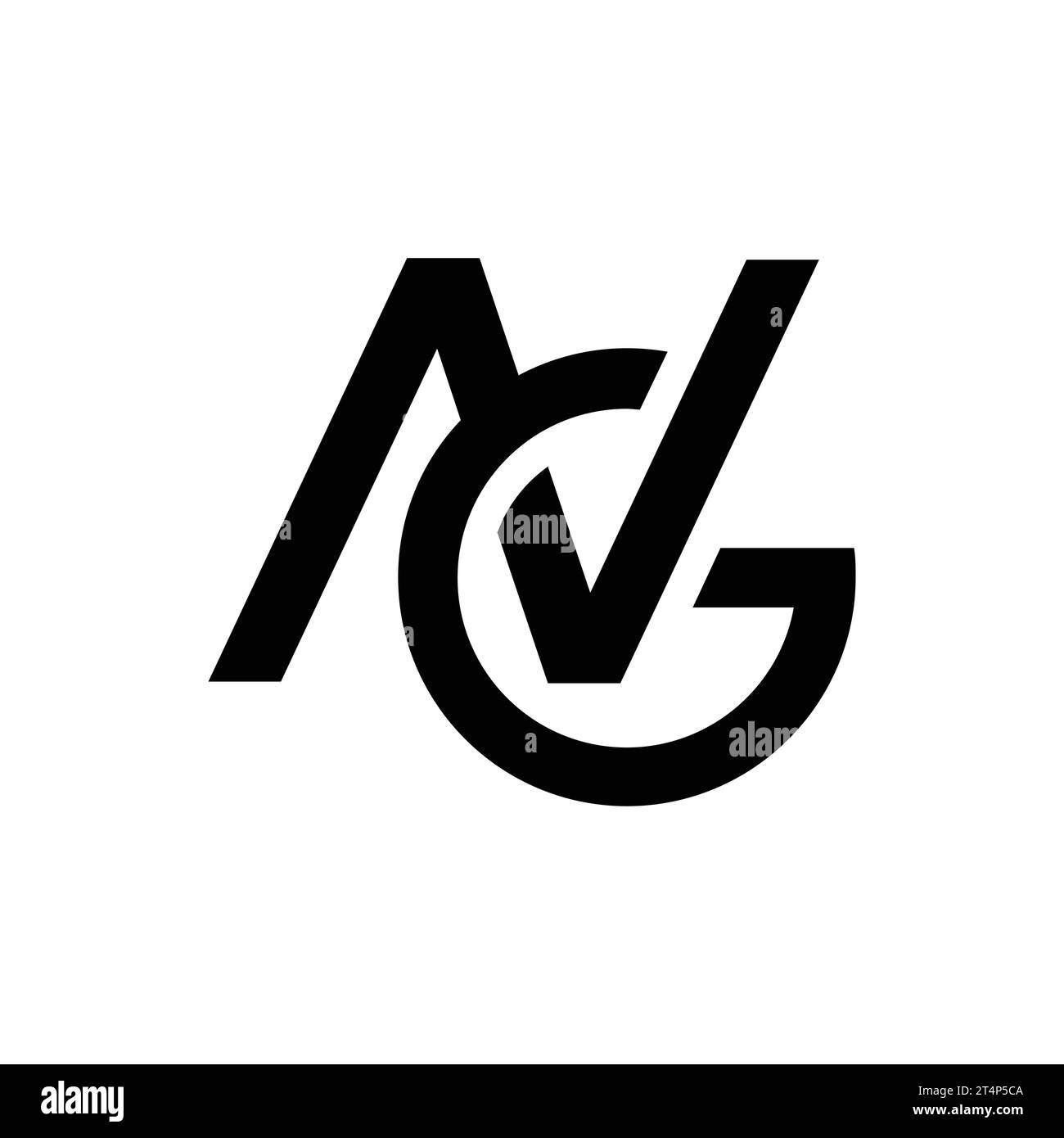Logo NG, monogramme NG, logo NG initial, logo NG lettre, icône, vecteur Illustration de Vecteur