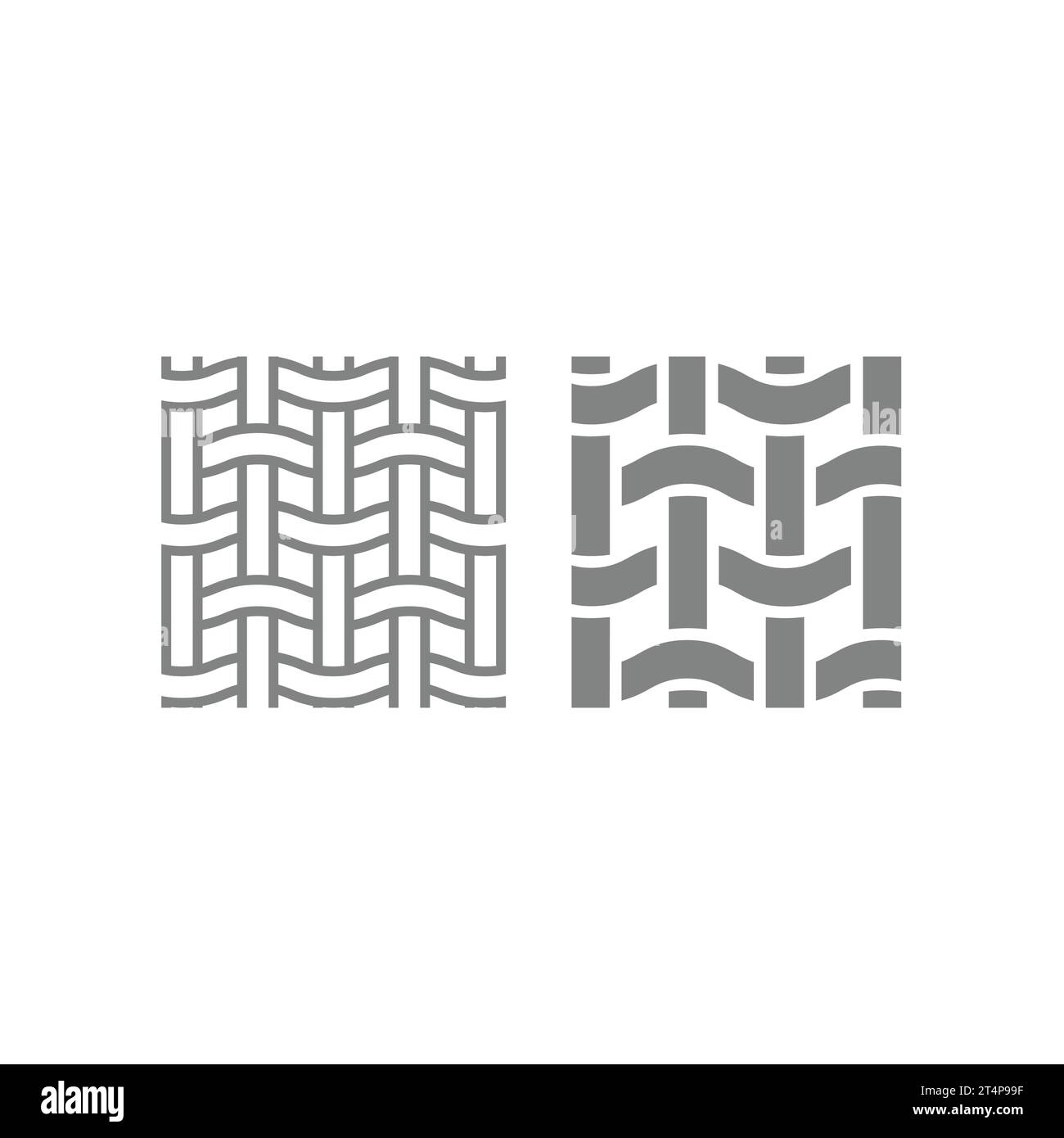 Signe vectoriel en tissu cousu textile. Icône de couture en fibres. Illustration de Vecteur