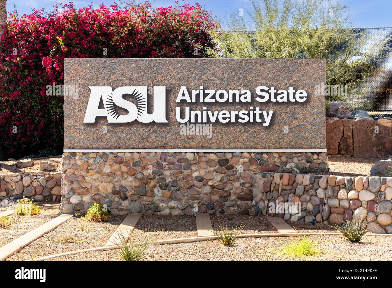 Arizona State University est l'une des plus grandes universités publiques et a été fondée en 1885. Banque D'Images