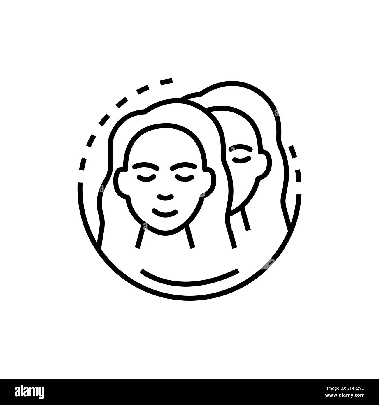 Gemini Zodiac Icon Vector Design. Illustration de Vecteur