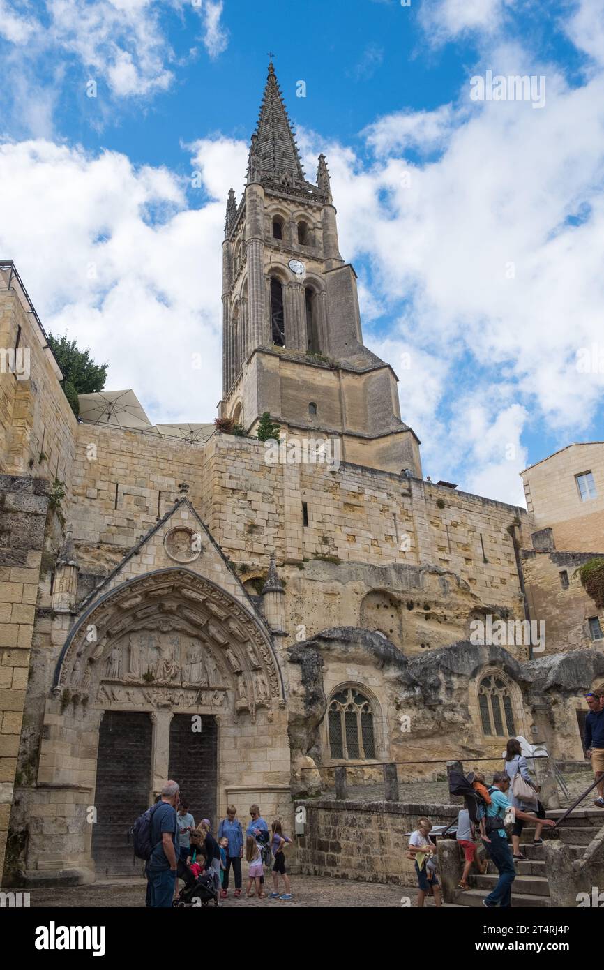 Le joli village de Saint Emilion à Bordeaux, France Banque D'Images