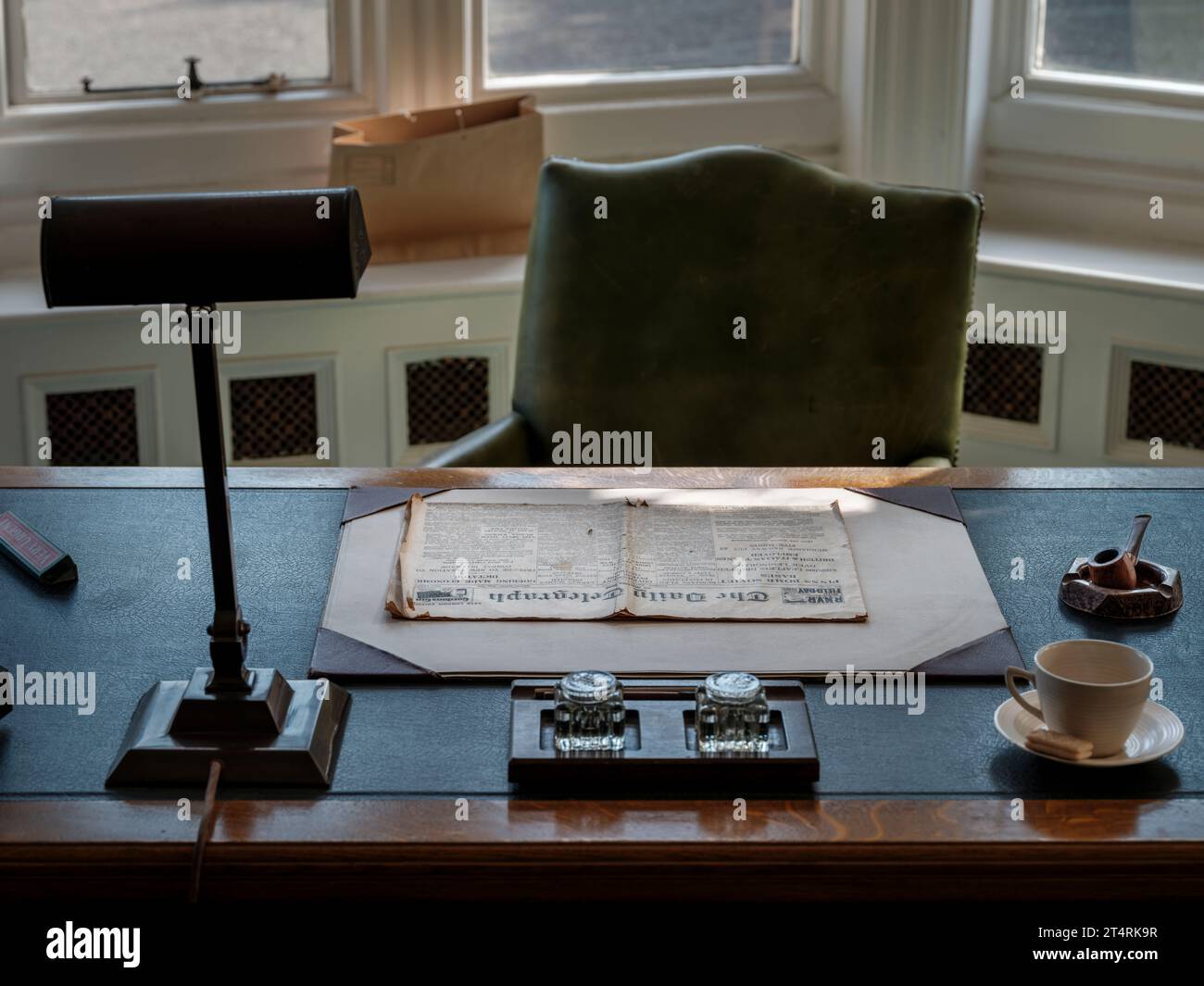 L'un des bureaux originaux à Bletchley Park. Connu sous le nom de Station X, Bletchley Park abritait les briseurs de code, Alistair Denniston, Alan Turing, Gordo Banque D'Images