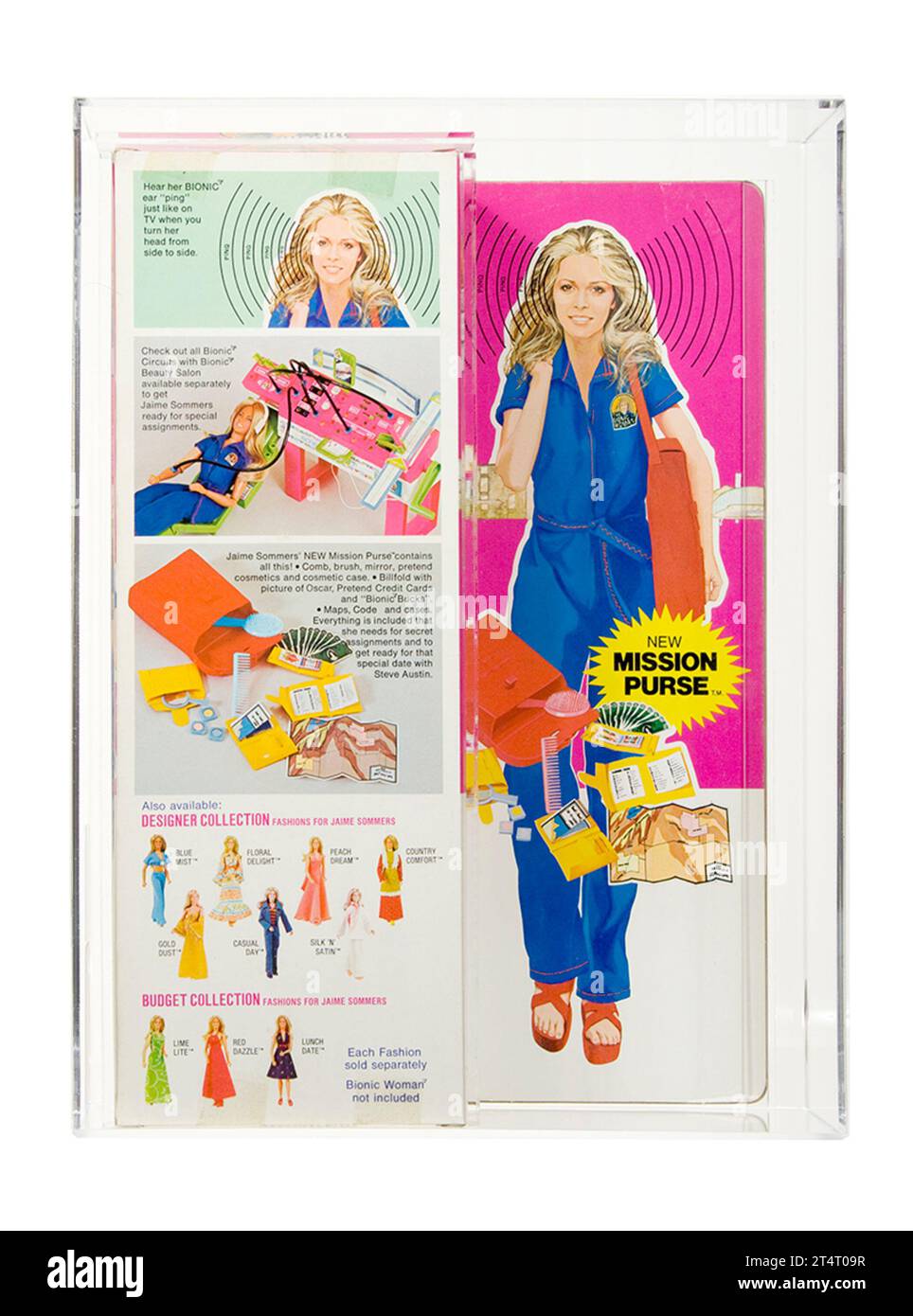 1977 Kenner The Bionic Woman 12 pouces série Boxed Jaime Sommers W/ Mission Purse AFA-Qualified 80 près de Mint Banque D'Images