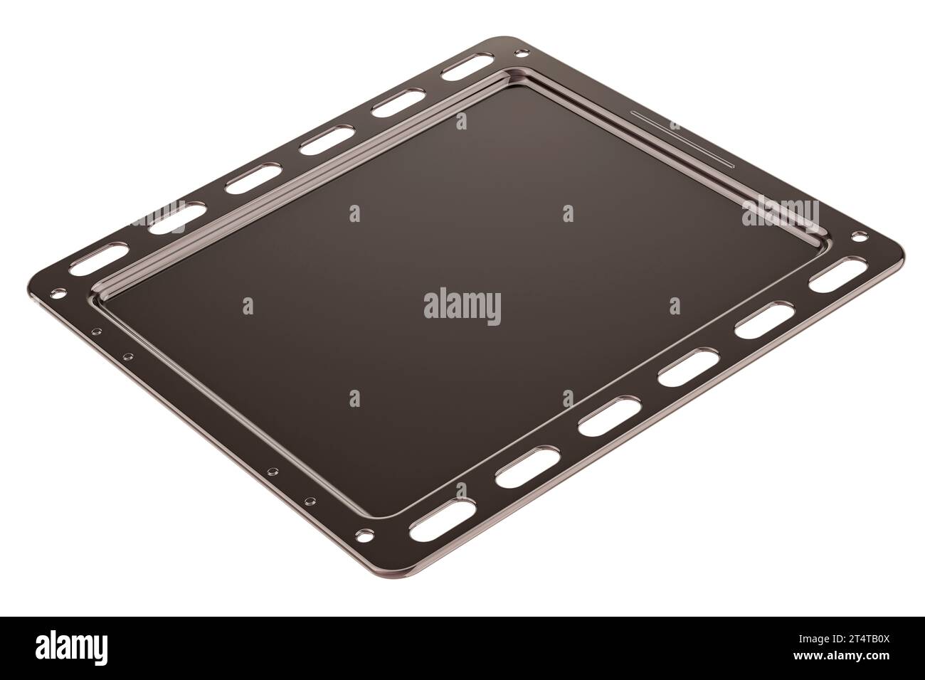 Plaque à biscuits de cuisson, rendu 3D isolé sur fond blanc Banque D'Images