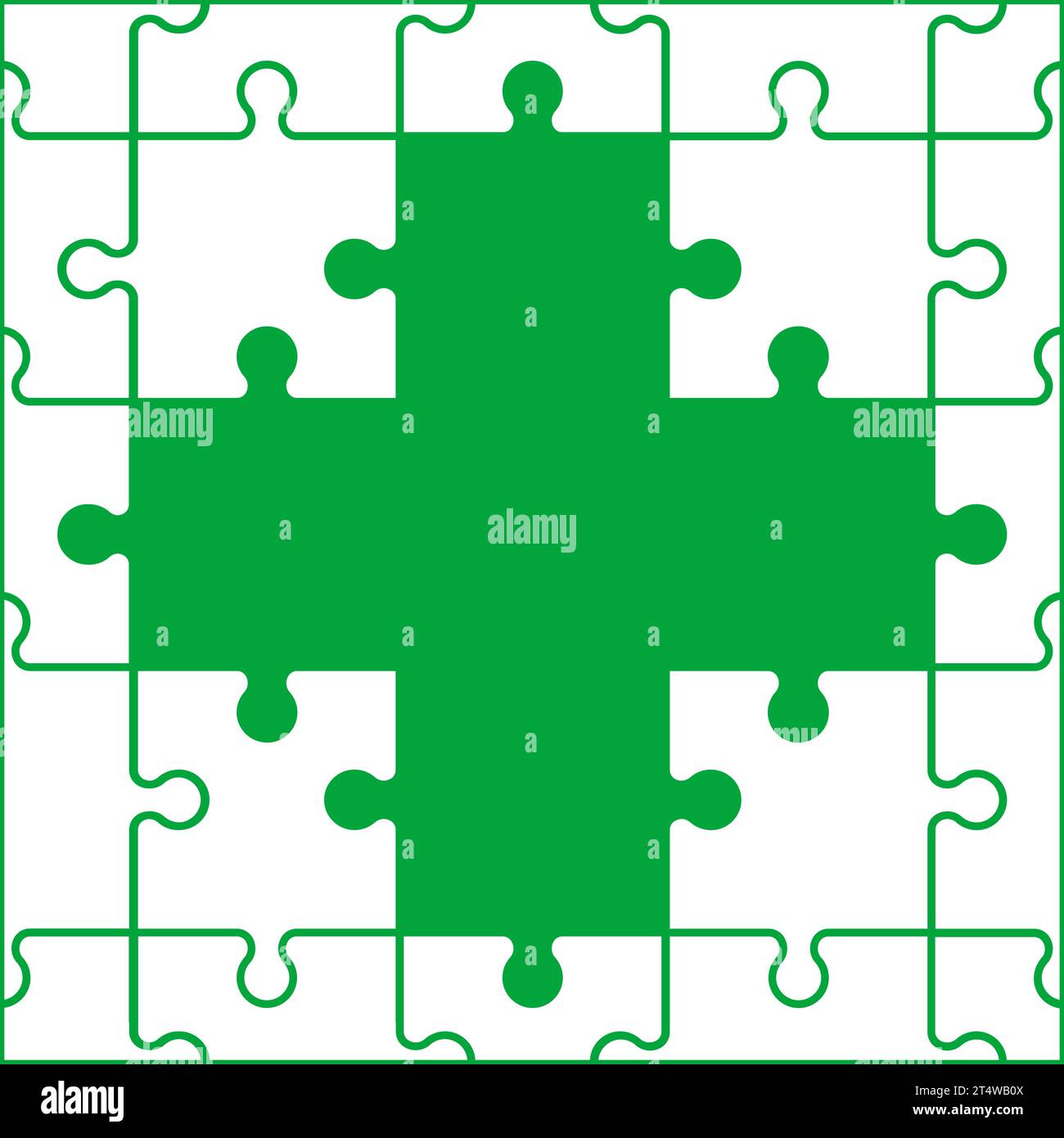 Fond de puzzle symbole de croix de pharmacie. illustration vectorielle Illustration de Vecteur