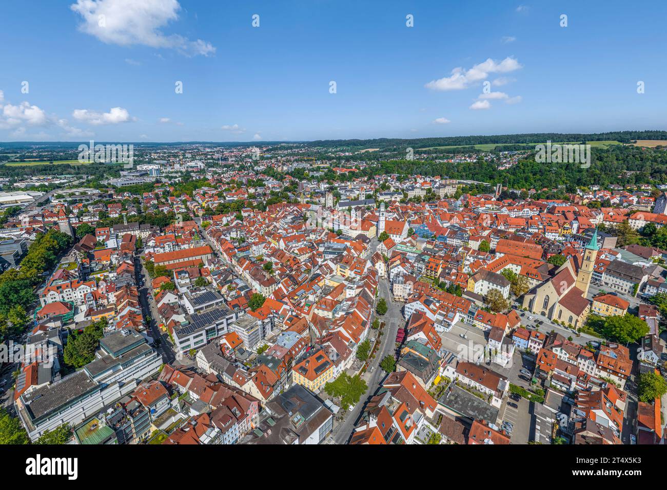 Ravensburg, une belle ville de district dans la haute Souabe, d'en haut Banque D'Images