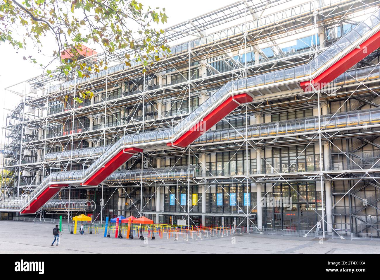 Le Centre Pompidou Musée, place Georges Pompidou, Beaubourg, Paris, Île-de-France, France Banque D'Images