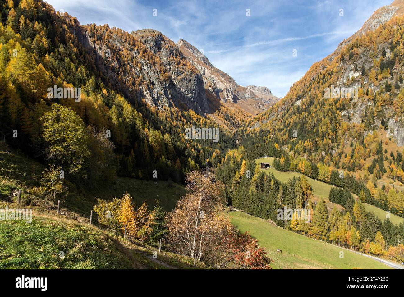 Defereggental, Tyrol oriental, Autriche Banque D'Images