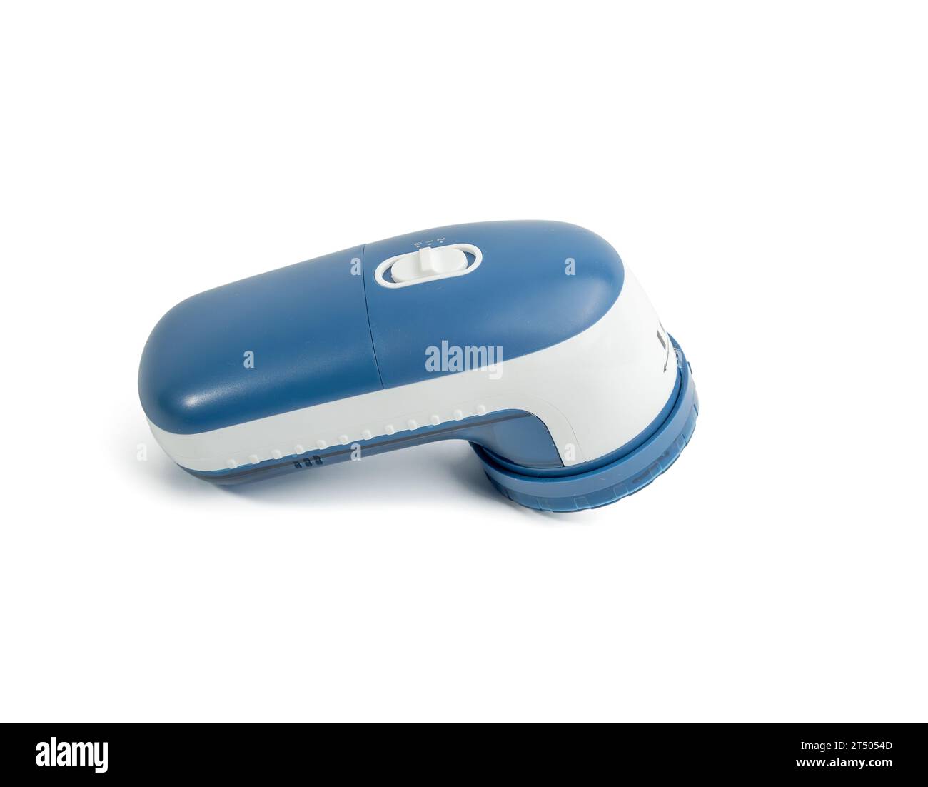 Machine pour couper des granulés et enlever des peluches d'un tissu. Un dispositif spécial pour enlever les peluches et les granulés du tissu. Banque D'Images