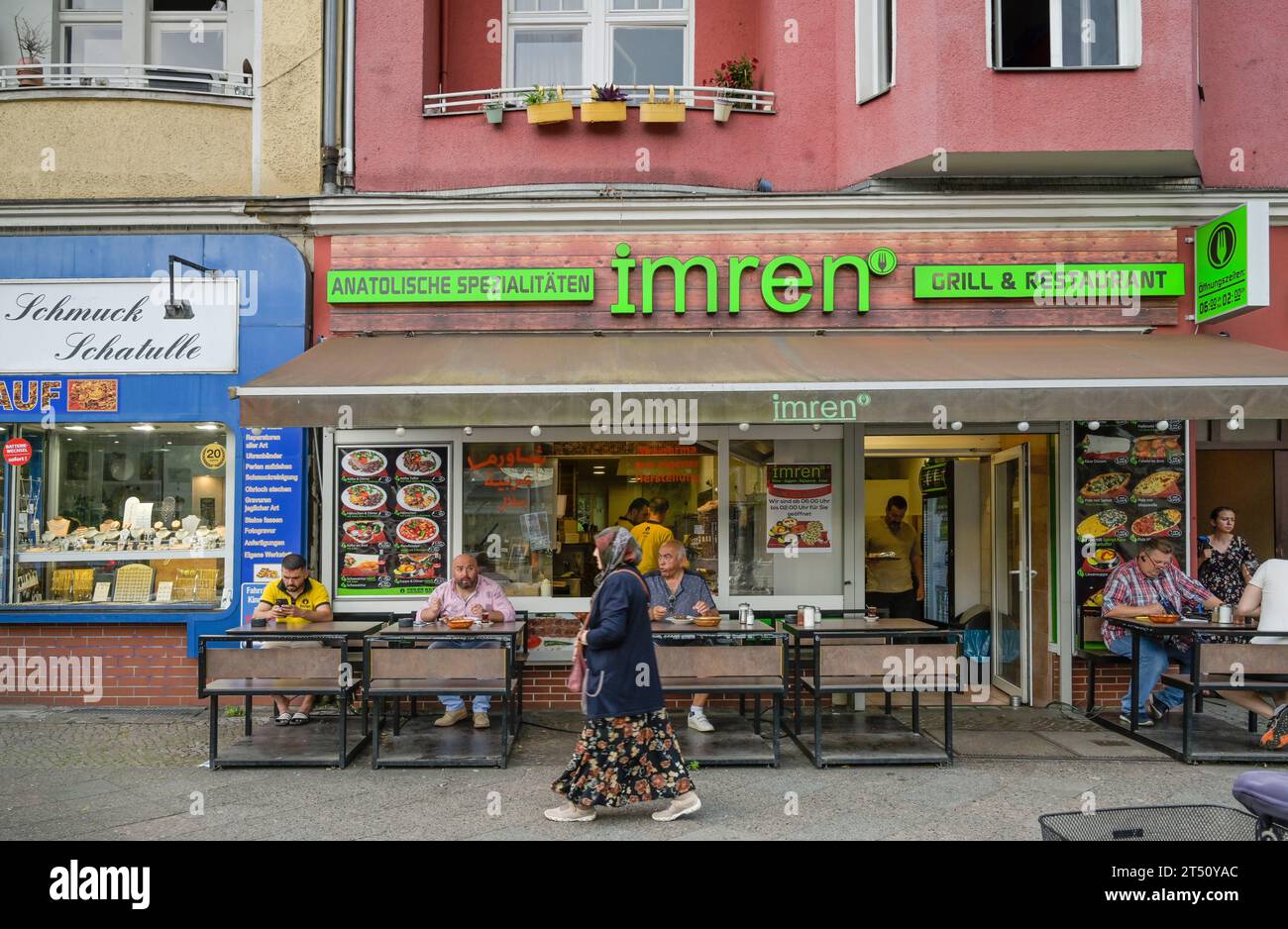 Grillrestaurant Imren, Straßenszene, Müllerstraße, mariage, Mitte, Berlin, Deutschland *** Légende locale *** , Berlin, Deutschland Banque D'Images