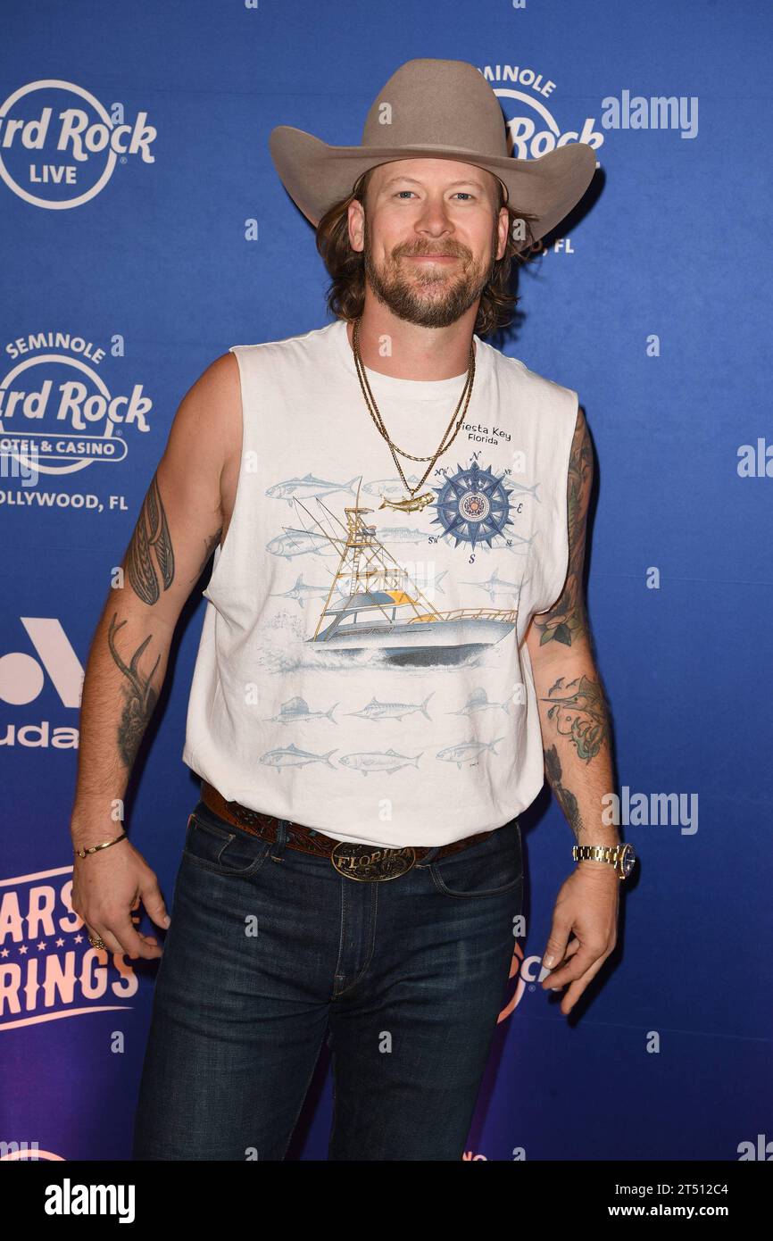 HOLLYWOOD FL - 01 NOVEMBRE : Brian Kelley assiste à Audacy s Stars and Strings au Hard Rock Live qui s'est tenu au Seminole Hard Rock Hotel & Casino le 1 novembre 2023 à Hollywood, en Floride. Copyright : xmpi04/MediaPunchx crédit : Imago/Alamy Live News Banque D'Images