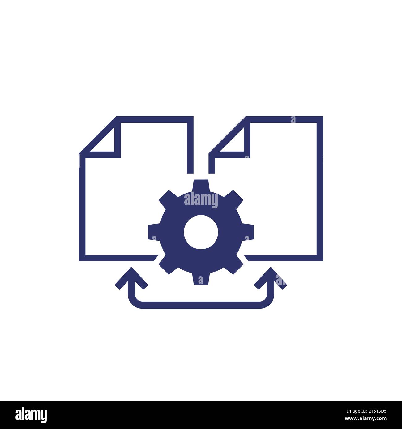 icône réconciliation de fichiers, vecteur Illustration de Vecteur