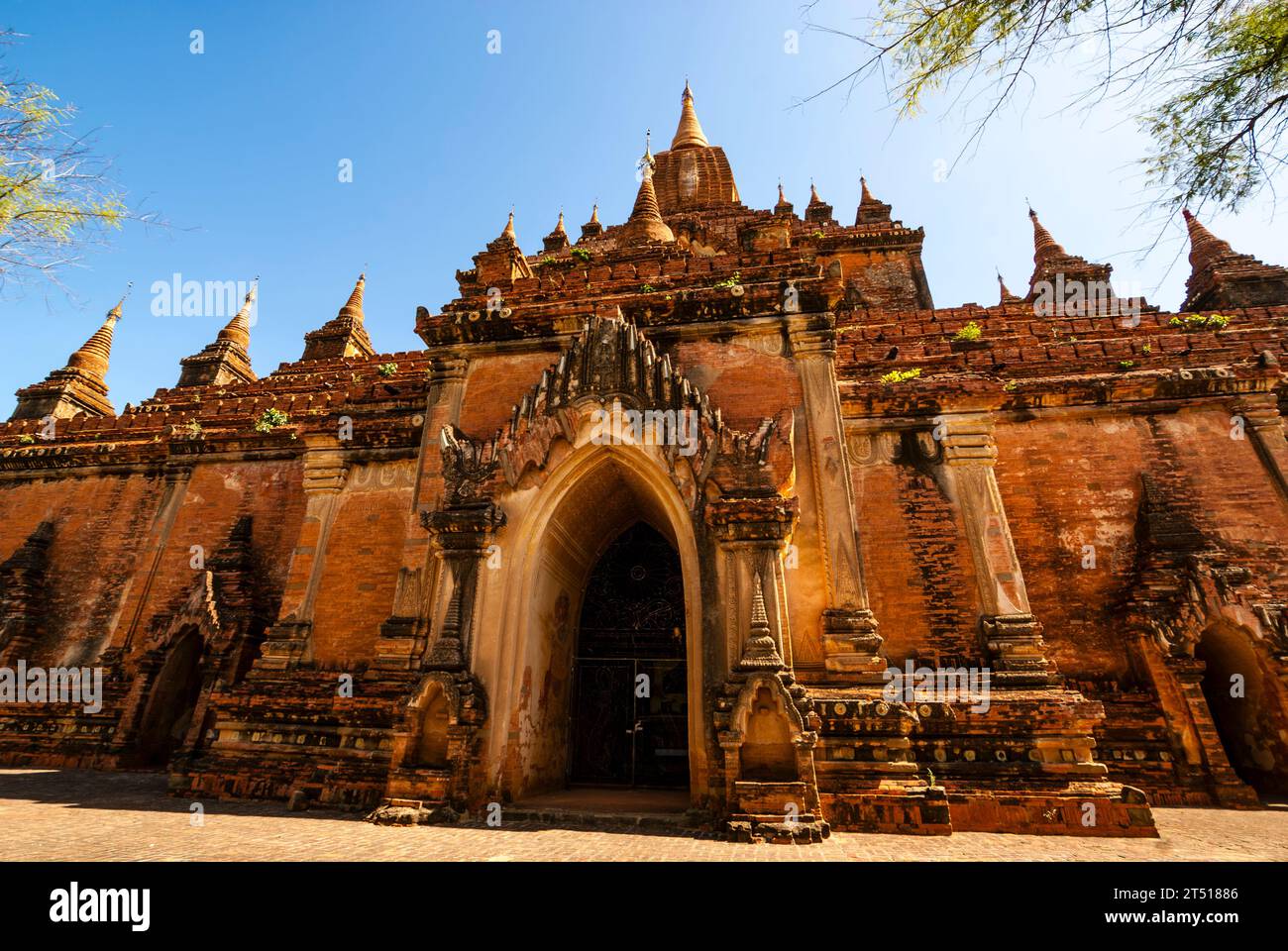 Extérieur du Sulamani Pahto, Bagan, Myanmar, Asie Banque D'Images