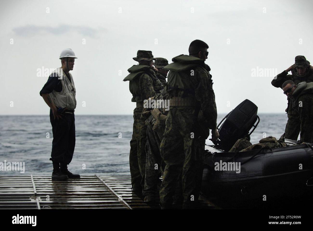 Assaut amphibie, exercice amphibie, HIBLEX, marine, vaisseau de combat navire-terre en caoutchouc, U.S. Marines, U.S. Navy, USS Harpers Ferry (LSD 49) Banque D'Images