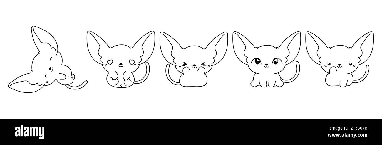 Ensemble de Vector Cartoon Baby Animals Coloriage page. Collection de Kawaii isolé Sphynx Cat Outline pour autocollants, douche de bébé, livre de coloriage, impressions Illustration de Vecteur Ensemble de Vector Cartoon Baby Animals Coloriage page. Collection de Kawaii isolé Sphynx Cat Outline pour autocollants, douche de bébé, livre de coloriage, impressions Illustration de Vecteur