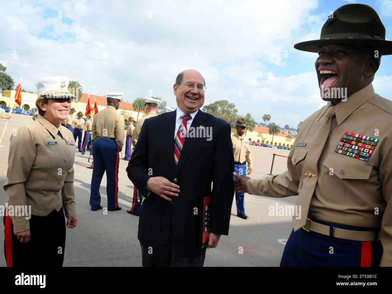 Boot Camp, corps des Marines, MCRD, Secrétaire à la Marine Banque D'Images