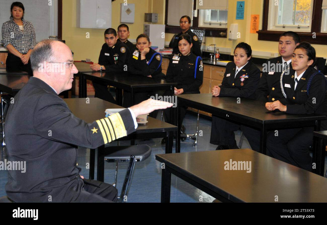 Chicago public School, maire, Académie navale, marine, directeur, directeur du programme d'une journée, Rickover, ROTC Banque D'Images