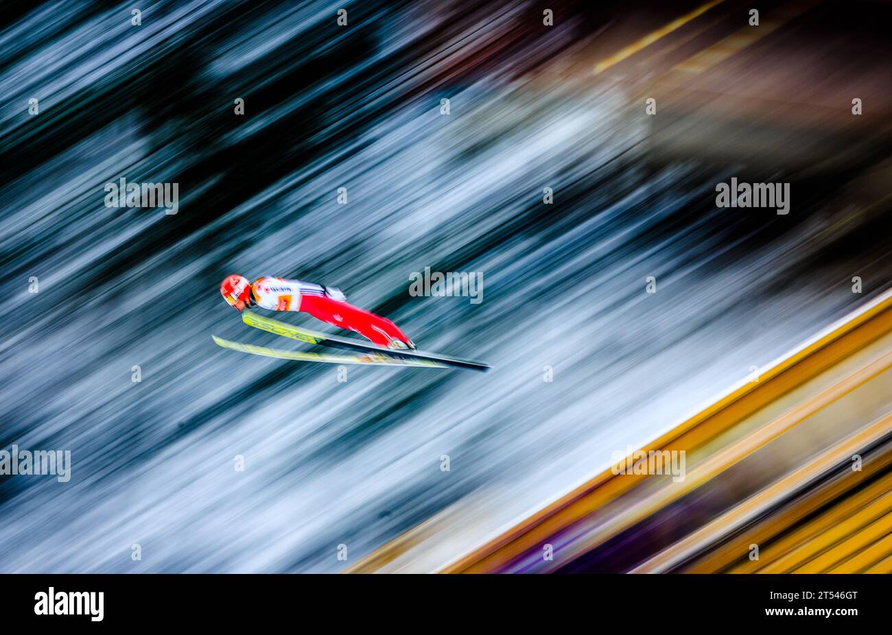 19.02.2016, Salpausselkae Schanze, Lahti, fin, FIS Weltcup Nordische Kombination, Lahti, Skisprung, im Bild Eric Frenzel (GER) // l'Allemand Eric Frenzel participe au saut à ski de la coupe du monde de combiné nordique FIS, Lahti ski Games à la colline Salpausselkae à Lahti, Finlande le 2016/02/19. Banque D'Images