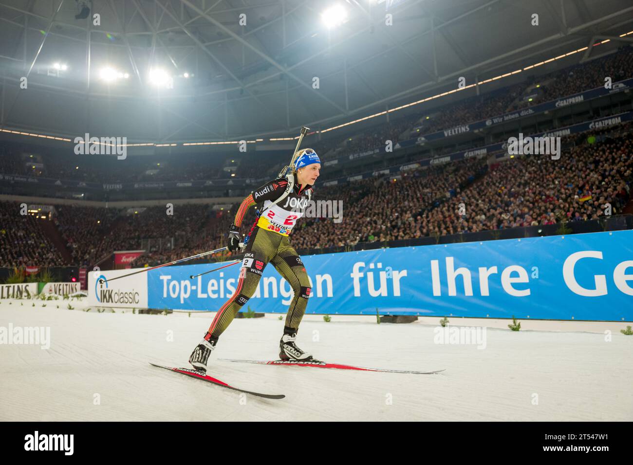 Joka Biathlon World Team Challenge auf Schalke à Gelsenkirchen, Deutschland am 28.12.2016 Banque D'Images