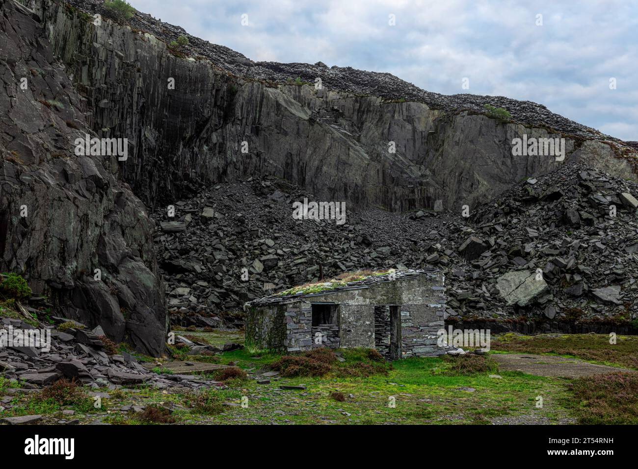 Dinorwic Slate Quarry est une ancienne carrière d'ardoise au pays de Galles, aujourd'hui classée au patrimoine mondial de l'UNESCO. Banque D'Images