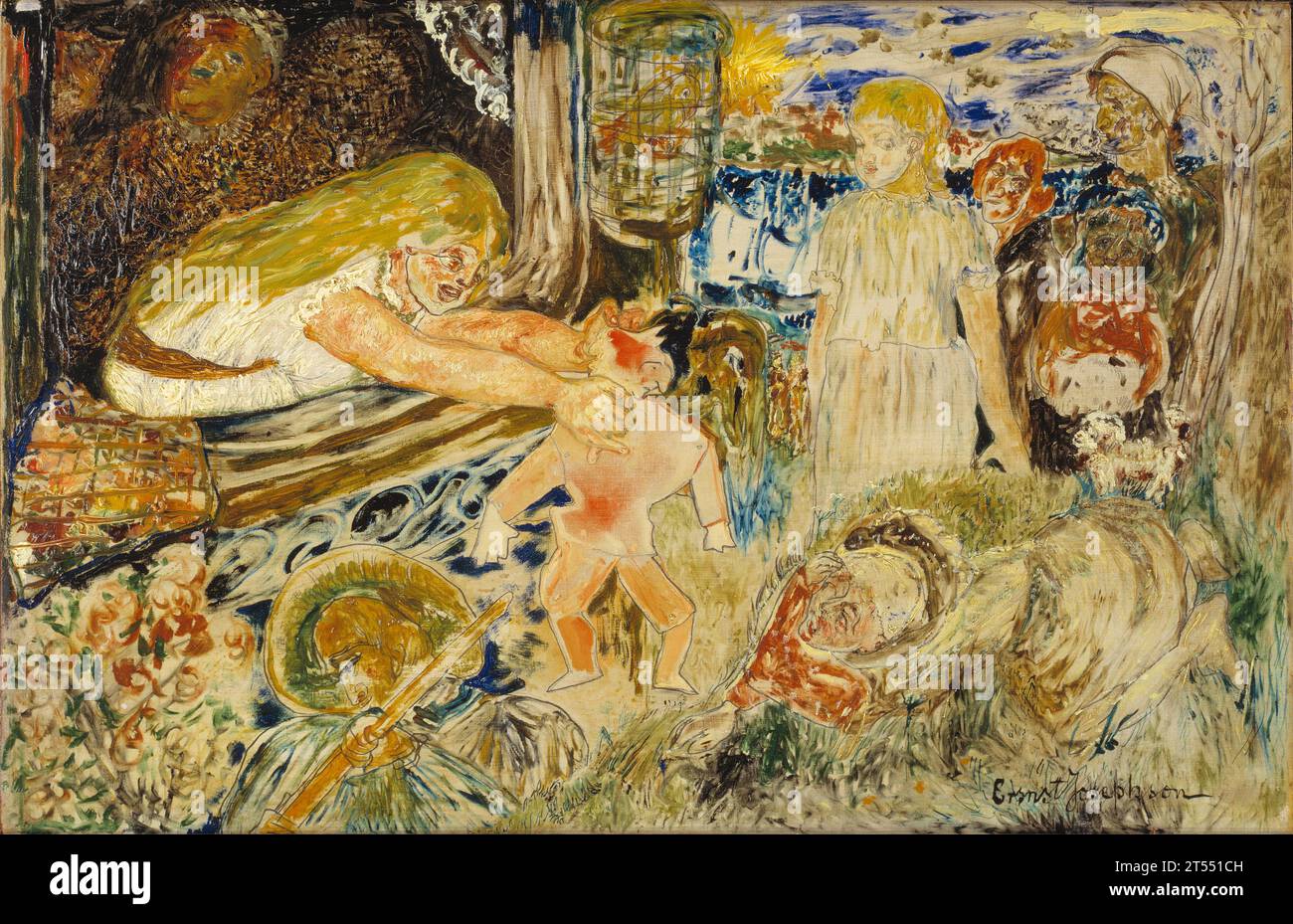 Ernst Josephson - l'assassinat de Riccio - 1890 Banque D'Images