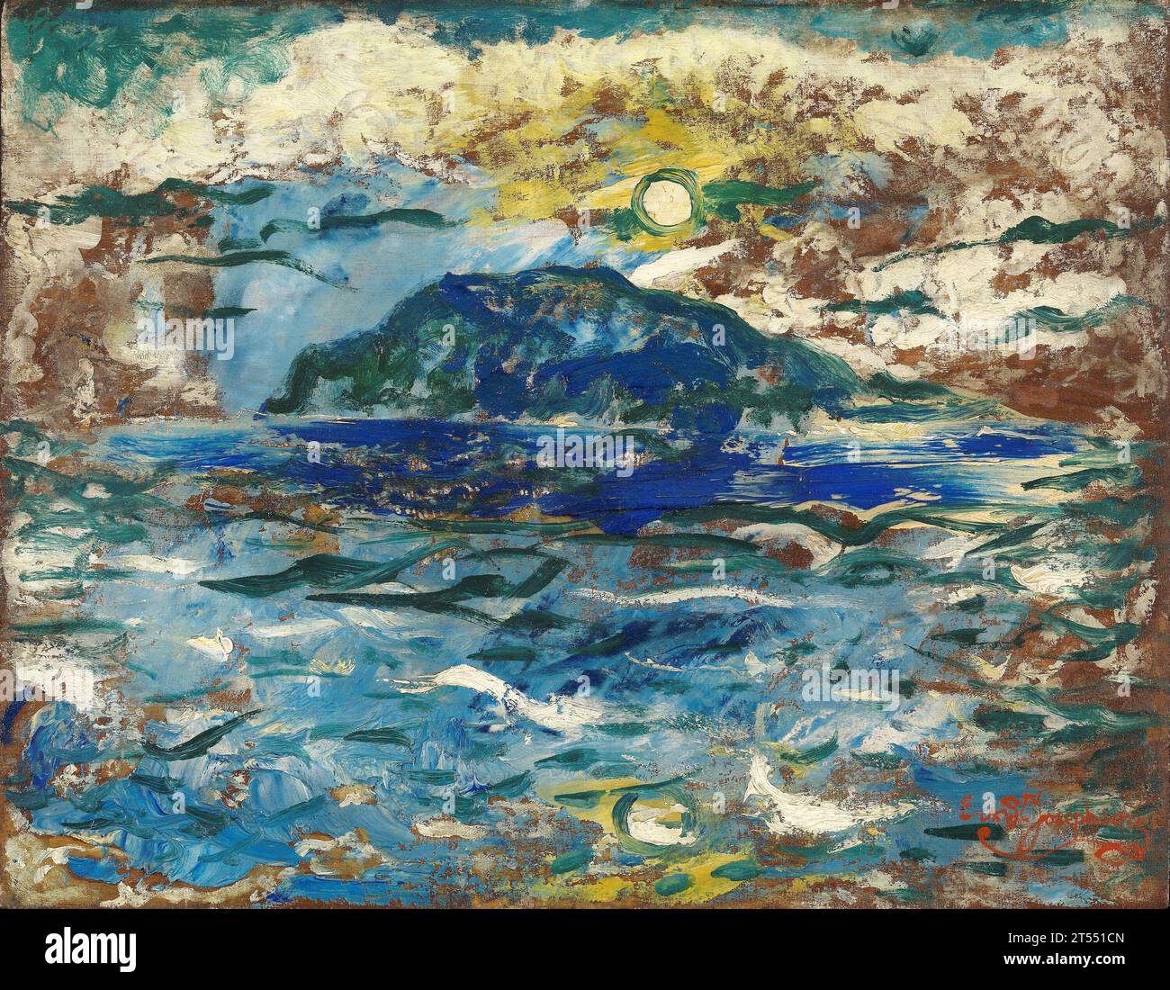 Ernst Josephson - Mer bleue - 1893 Banque D'Images