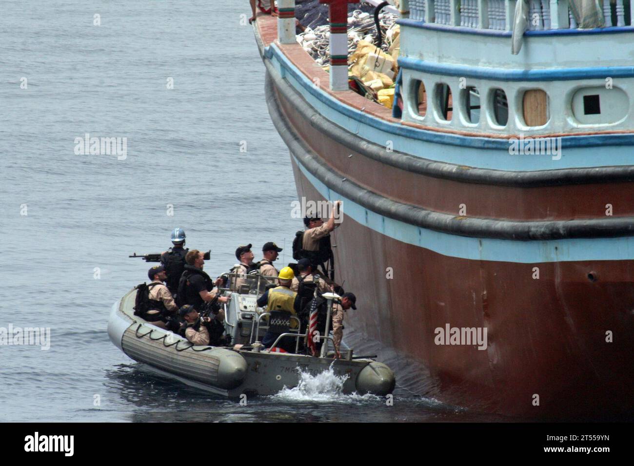 GOLFE D'OMAN, USS SHOUP (DDG 86), VBSS Banque D'Images