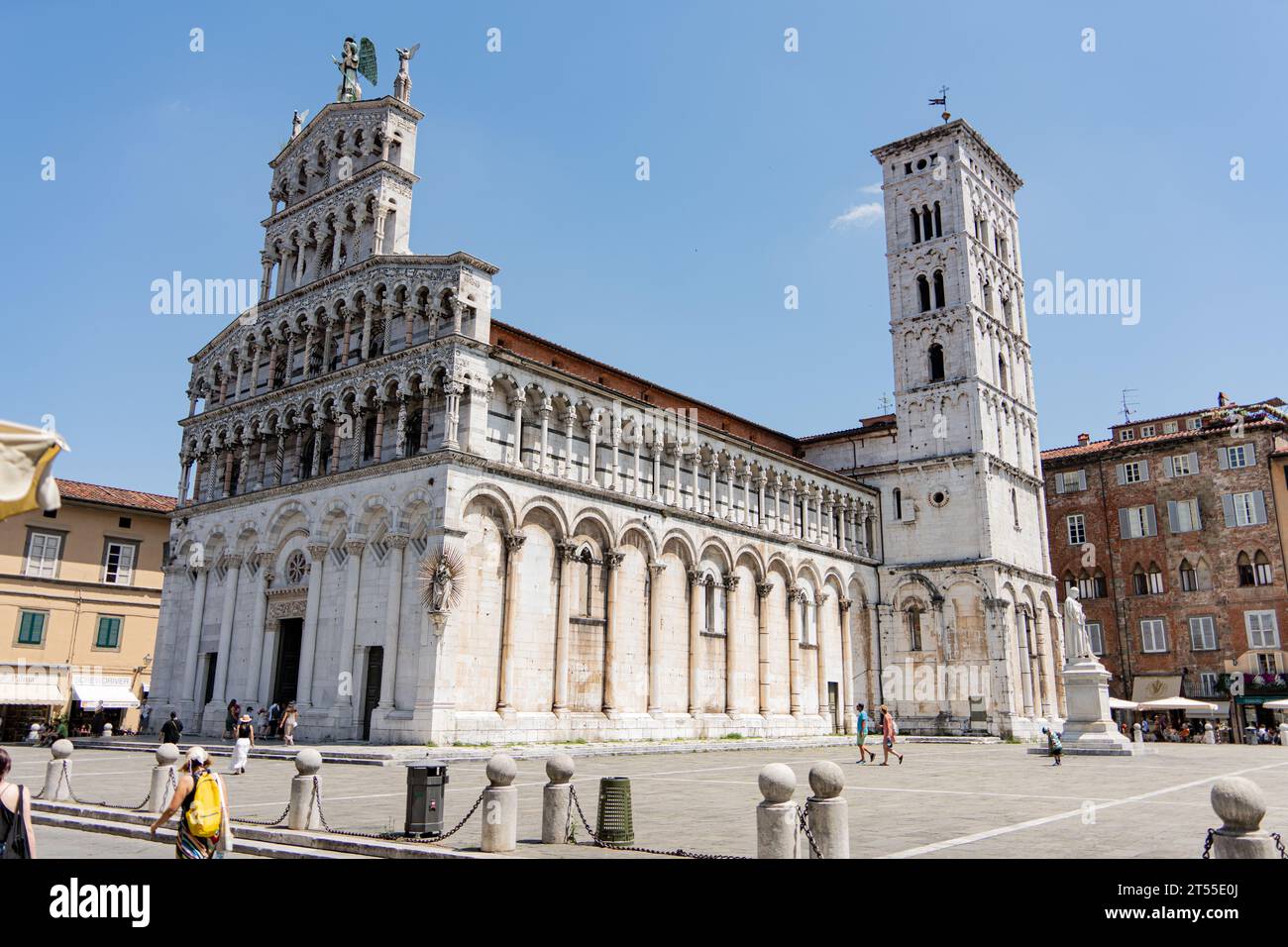 San Michele in Foro in Lucca Banque D'Images