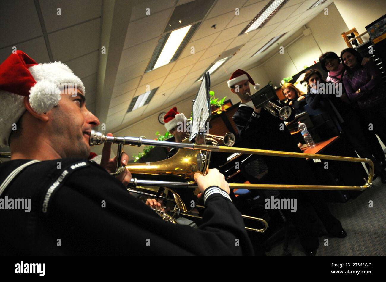 Naples, marins, Top Brass Quintet, U.S. Naval Forces Europe Band, U.S. Navy Banque D'Images