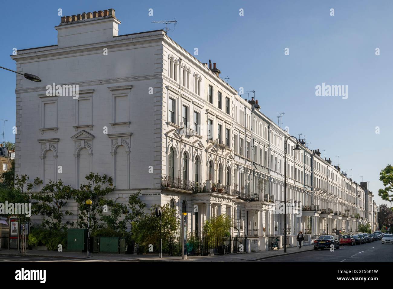Corner of Kensington Park Road Elgin Crescent, Notting Hill, Londres, Angleterre, Royaume-Uni Banque D'Images