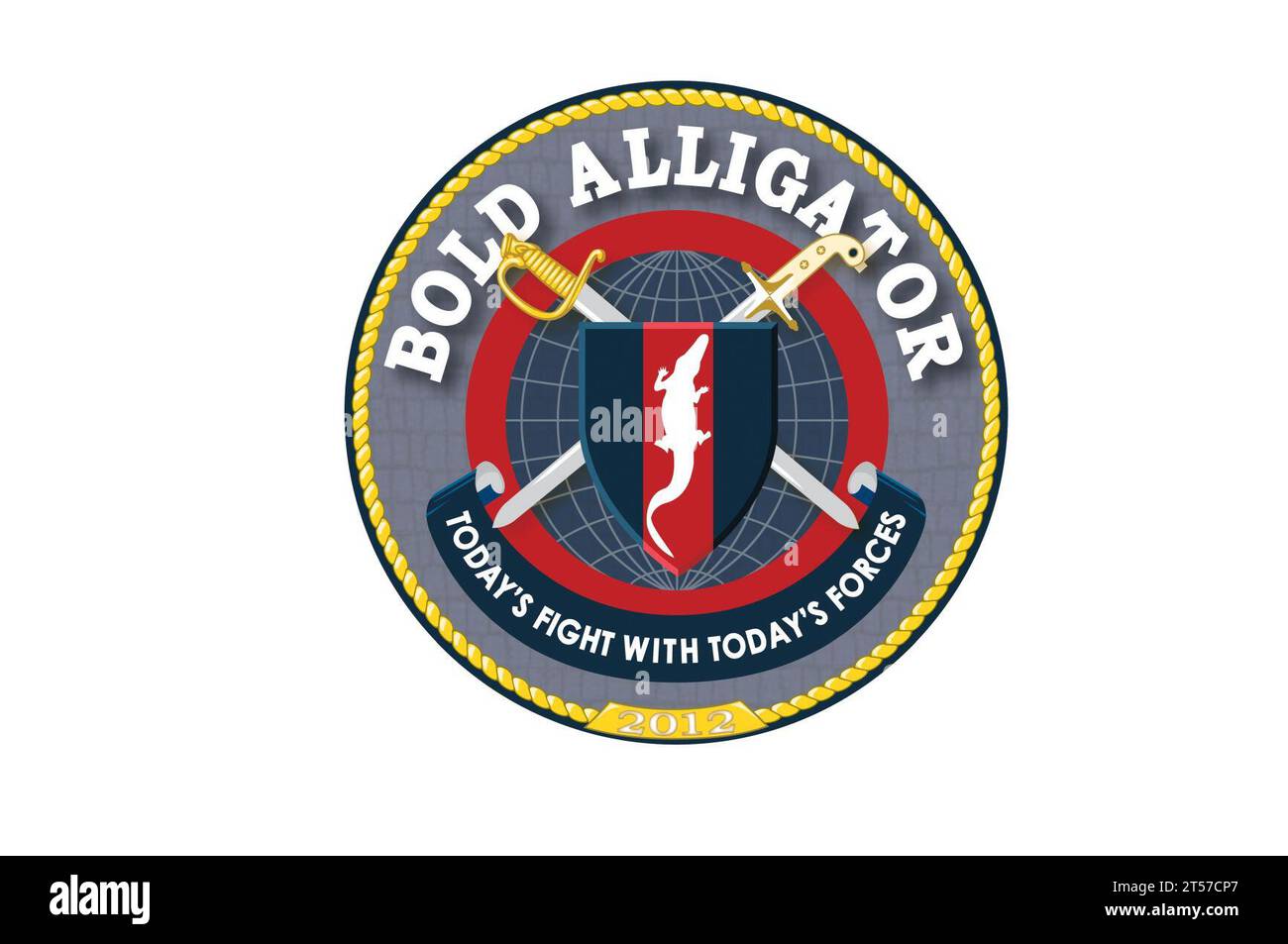US Navy le logo officiel de l'exercice amphibie Bold Alligator 2012.jpg Banque D'Images