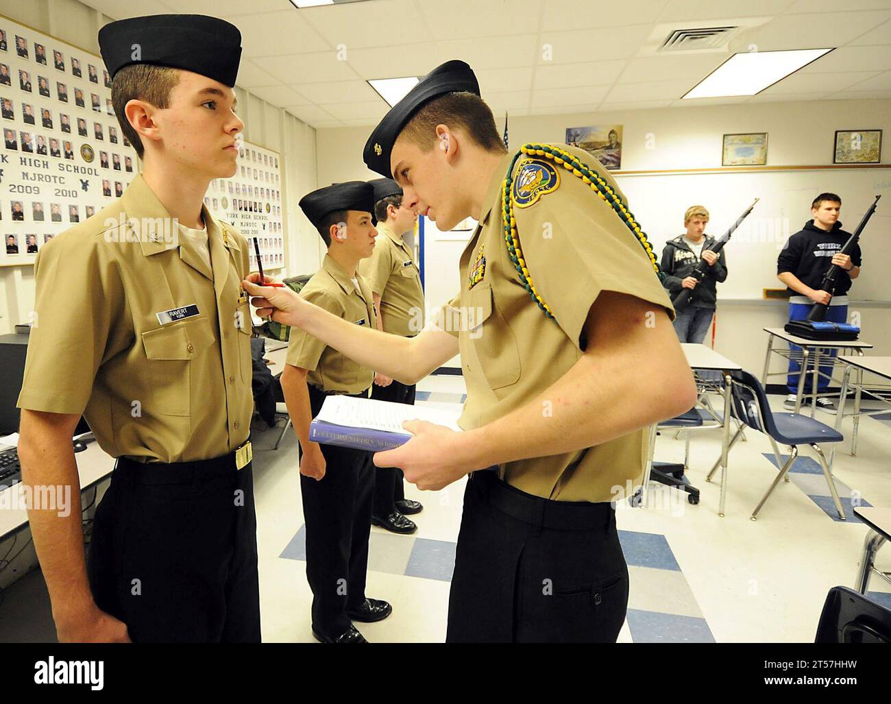 York High School Navy Junior Reserve Officers Training corps NJROTC Banque D'Images