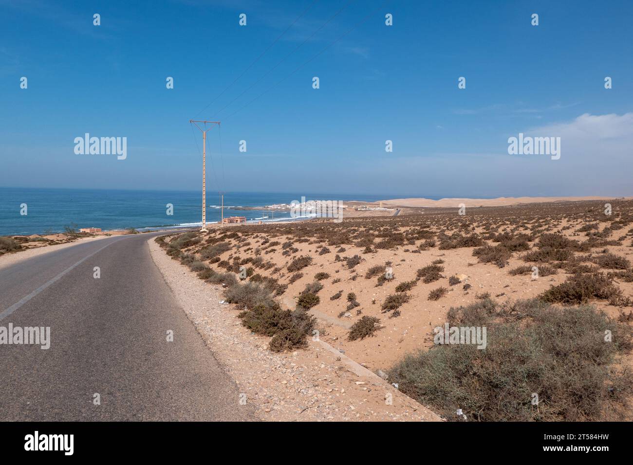 Vue à Tifnit, Maroc Banque D'Images