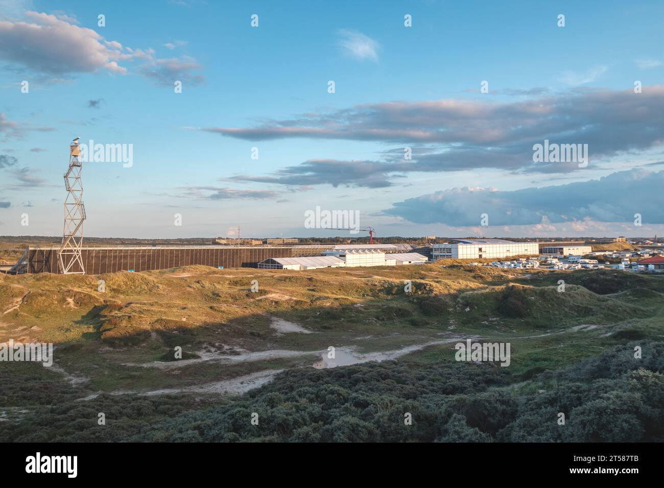 Vue du circuit de Formule 1 à Zandvoort, pays-Bas. Banque D'Images