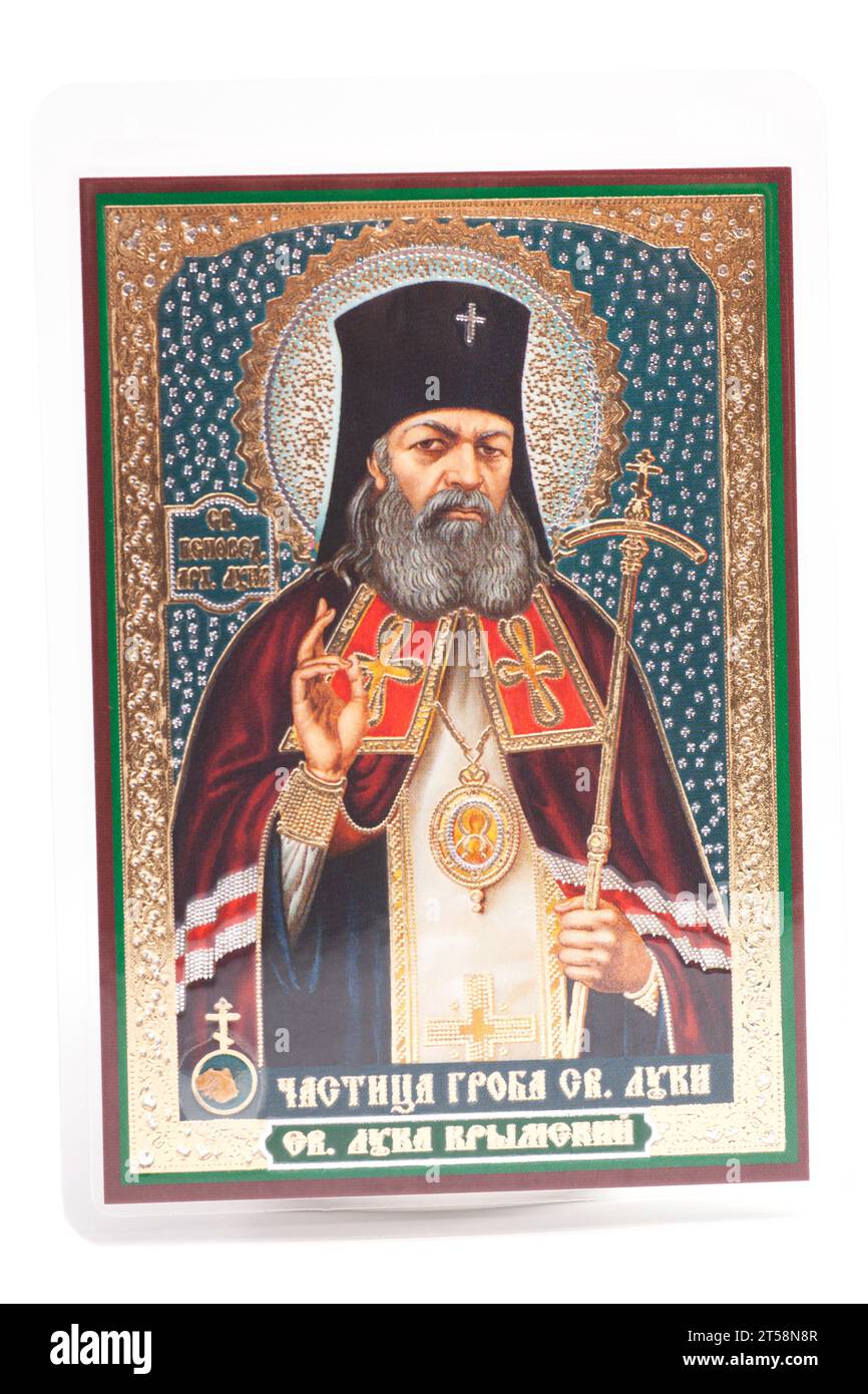 Icône de St. Luc de Crimée. Banque D'Images