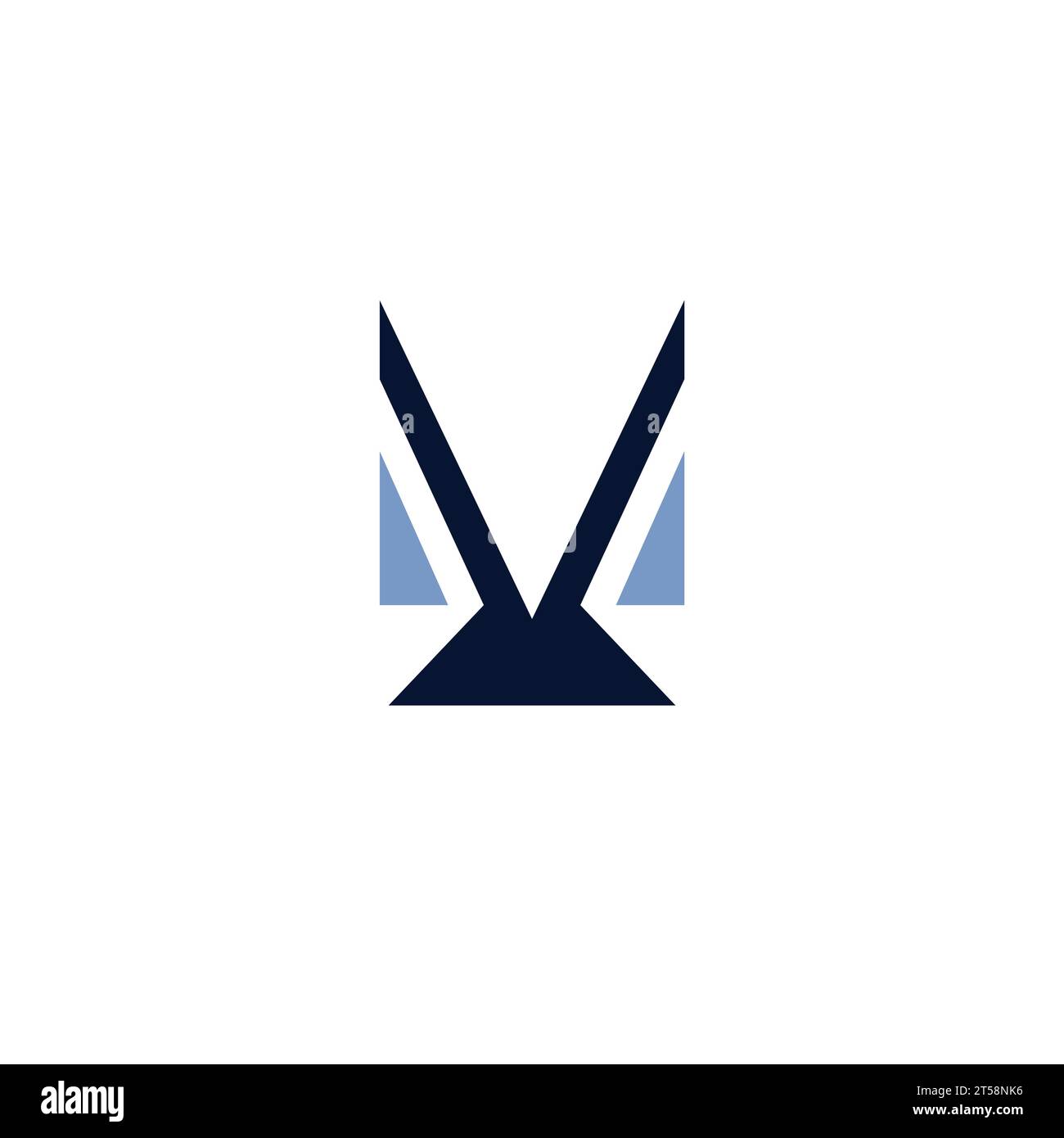Logo VM. Icône de lettre MV Illustration de Vecteur