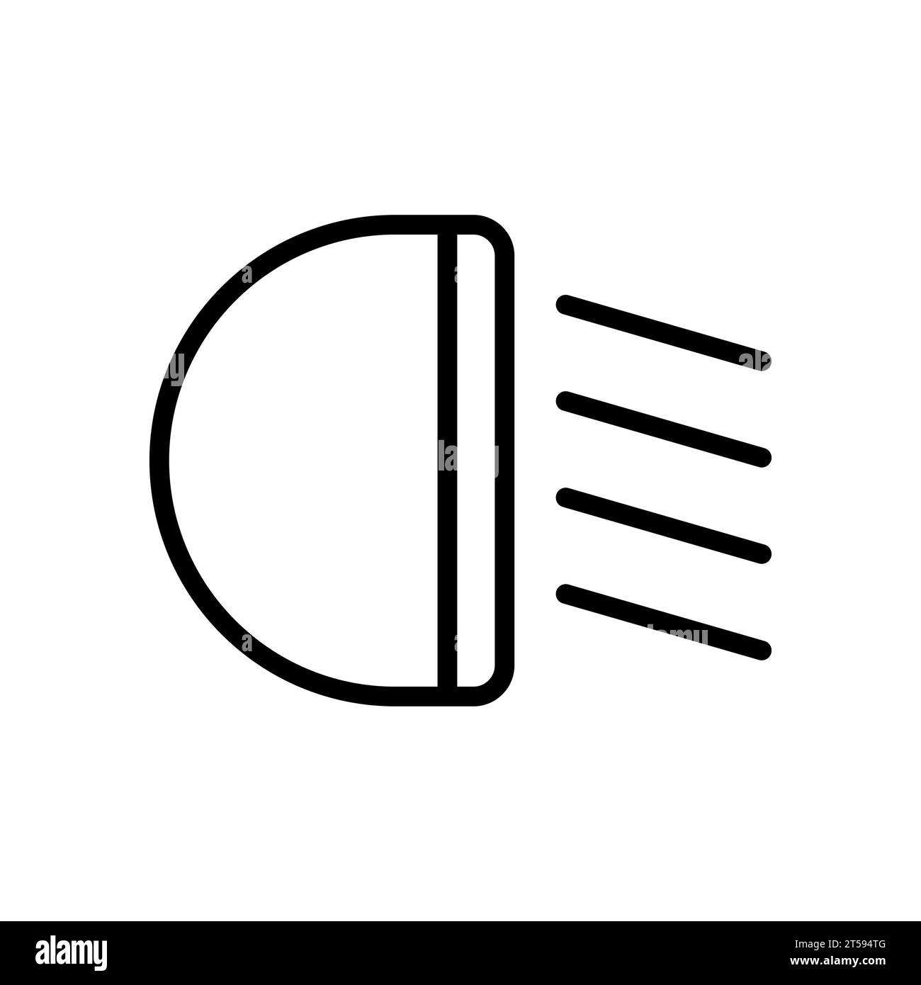 Icône vectorielle de contour de phare Illustration de Vecteur